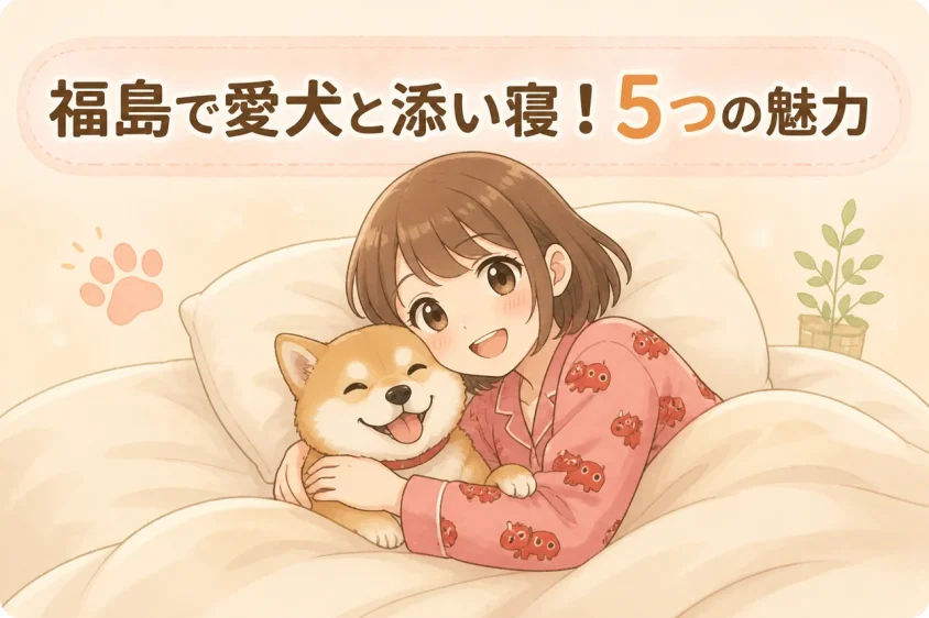 福島の宿で犬と添い寝する5つのメリット
