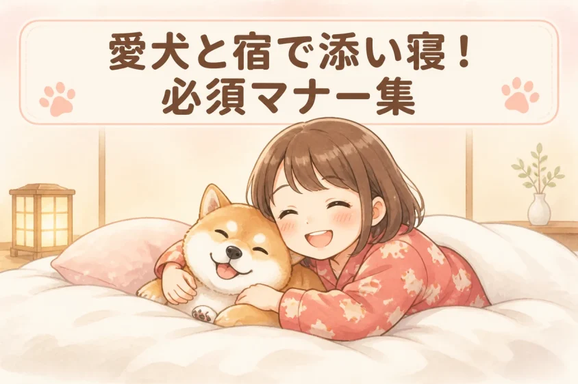 犬と宿で添い寝する際のルールとマナー