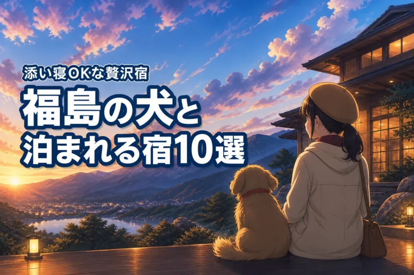 福島の犬と泊まれる宿ならここ！愛犬と添い寝して夜まで一緒に過ごせる贅沢10選