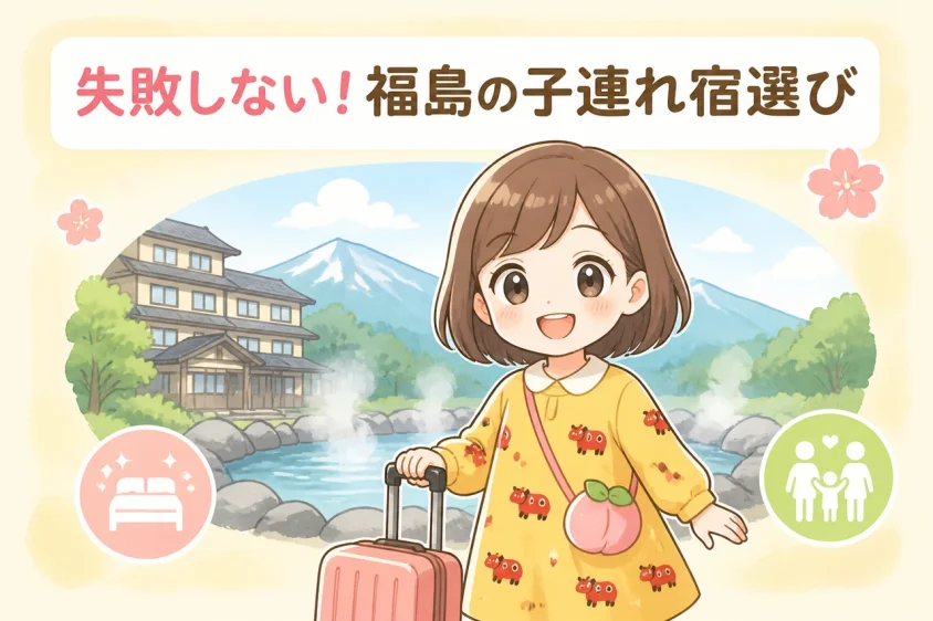 福島で子連れ旅行向けのホテルを選ぶコツ