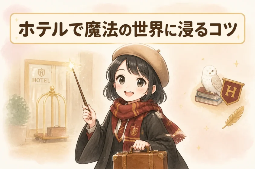 ホテルでハリーポッターの世界観を味わうコツ