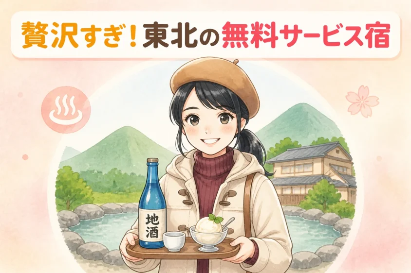 東北の無料サービス付き宿に泊まるメリット