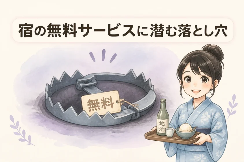 宿の無料サービスを利用する際のデメリット