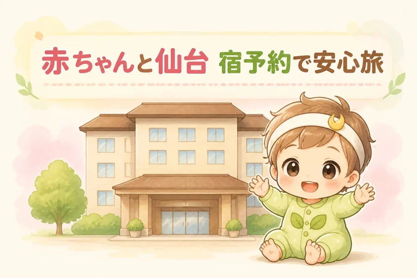 赤ちゃん連れの仙台旅行で宿を予約するメリット