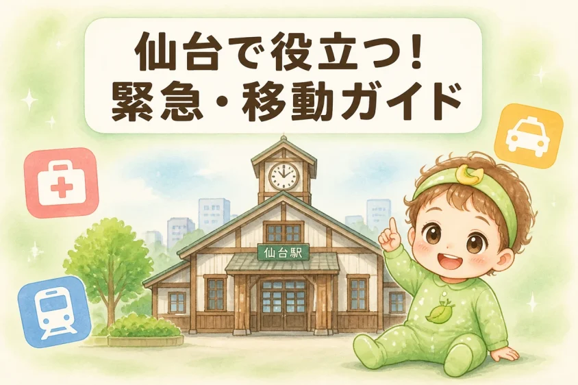 仙台滞在中の緊急時や移動に役立つ周辺ガイド