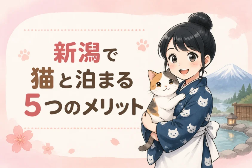 猫と泊まれる宿を新潟で利用するメリット5つ