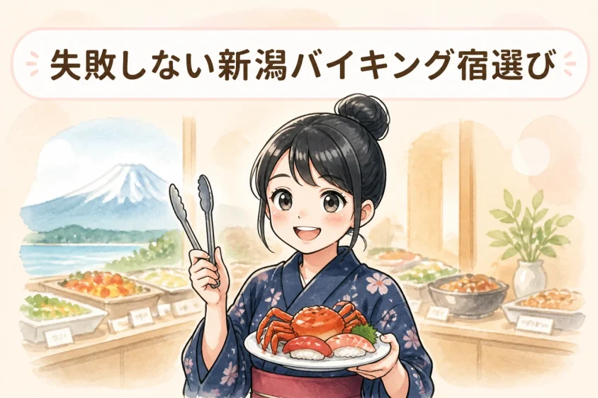 新潟の夕食バイキング付き宿を選ぶコツ