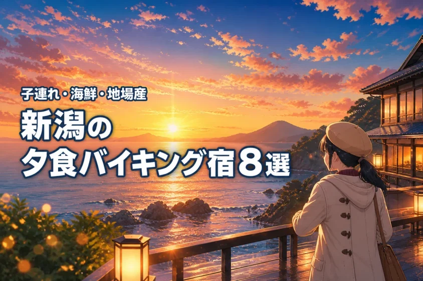 新潟で夕食バイキングが美味しい宿8選!子連れに嬉しい海鮮や地場産食材が満載