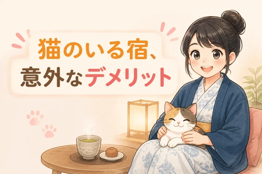 猫がいる宿に泊まるデメリット