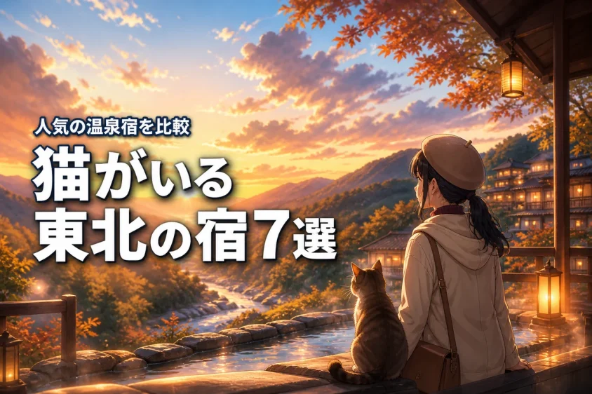 東北で猫がいる宿おすすめ7選!看板猫に会える人気の温泉宿や子連れ向け施設を比較