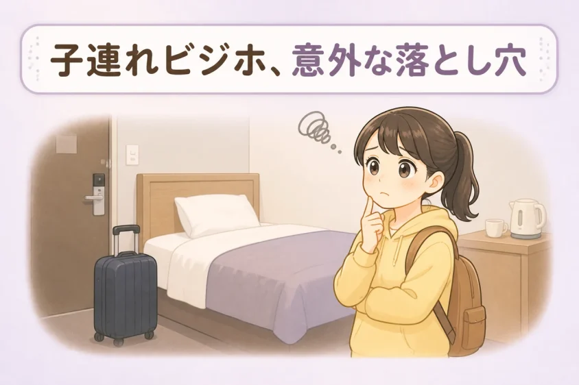 ビジネスホテルを子連れで使うデメリット