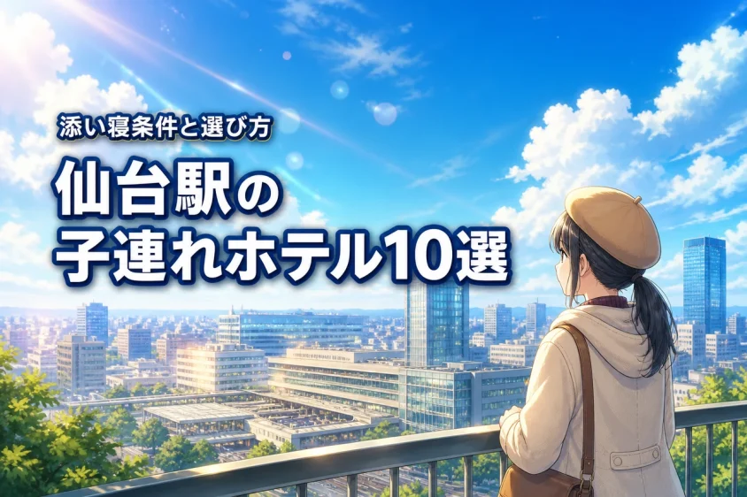 【仙台駅周辺】子連れに人気のホテル10選！添い寝条件や選び方のコツを解説
